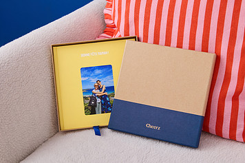 Premium Small Square Photo Album with its gift box