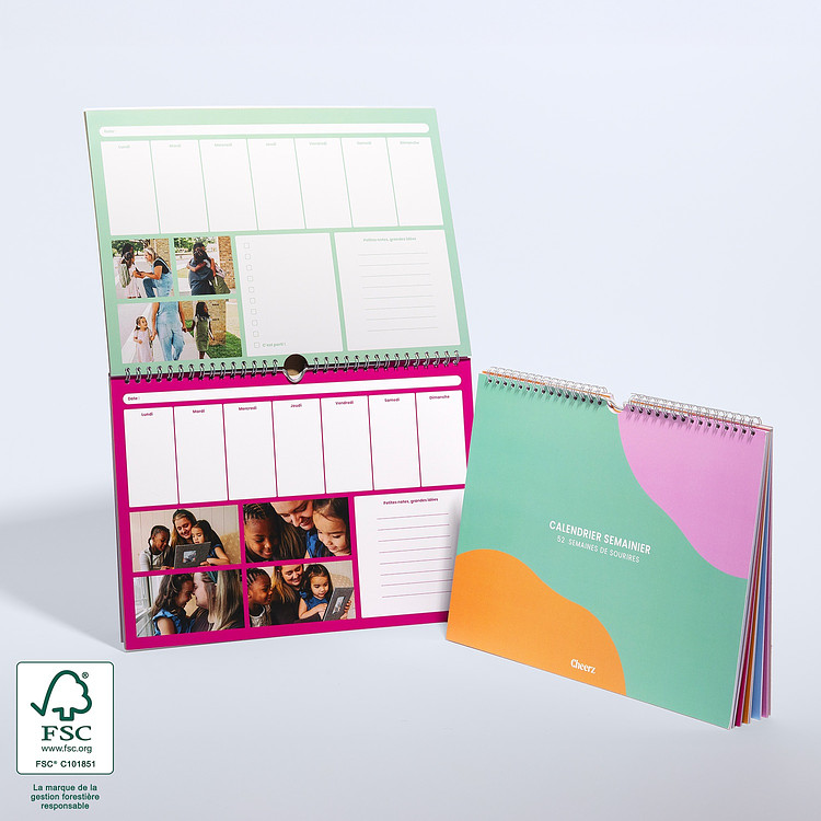 Calendario Settimanale da regalare Cheerz 1