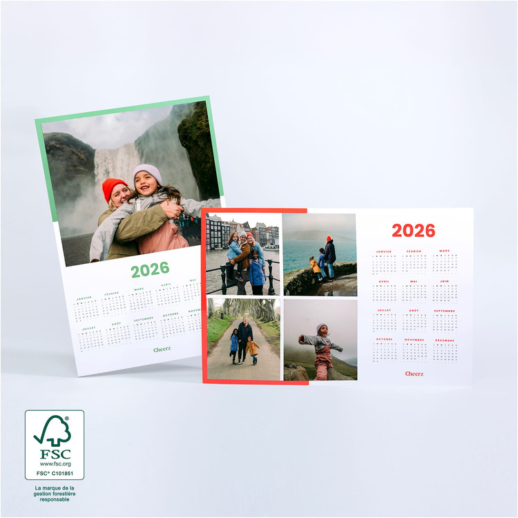 Calendario de Fotos A3 de Una Sola Página Cheerz 1