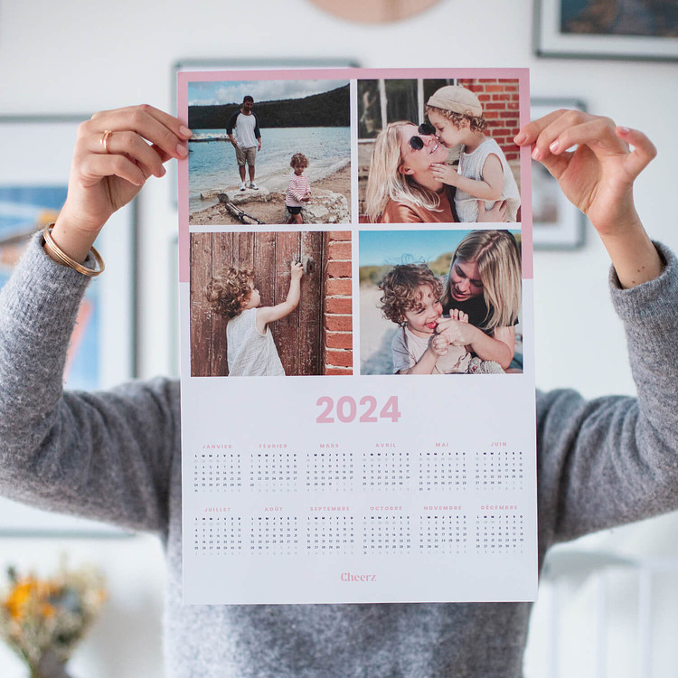 Calendrier de bureau 2024 – Mini calendrier de bureau de janvier