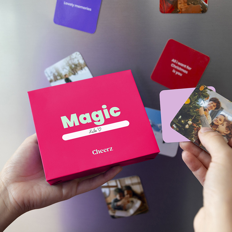 Magnets Carrés de Noël et leur pochette cadeau Cheerz 2