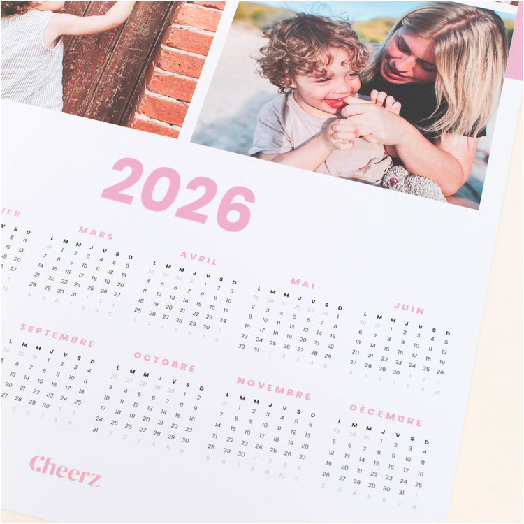 Calendario de Fotos A3 de Una Sola Página Cheerz 3