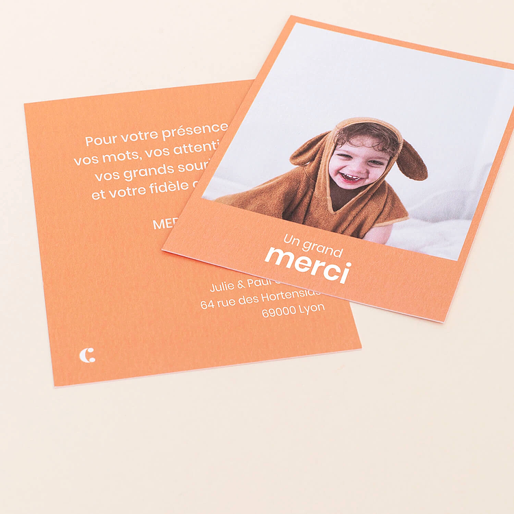 Tarjeta de Agradecimiento de Boda Cheerz 3