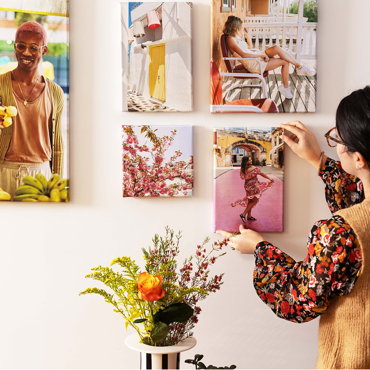 Stampa Su Tela Personalizzata Con La Tua Foto - Formato 45,7x45,7 Cm - Decorazione Casa E Regalo Personalizzato