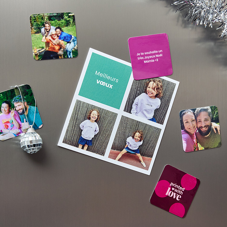 Christmas Square Magnets and their gift box Cheerz 6