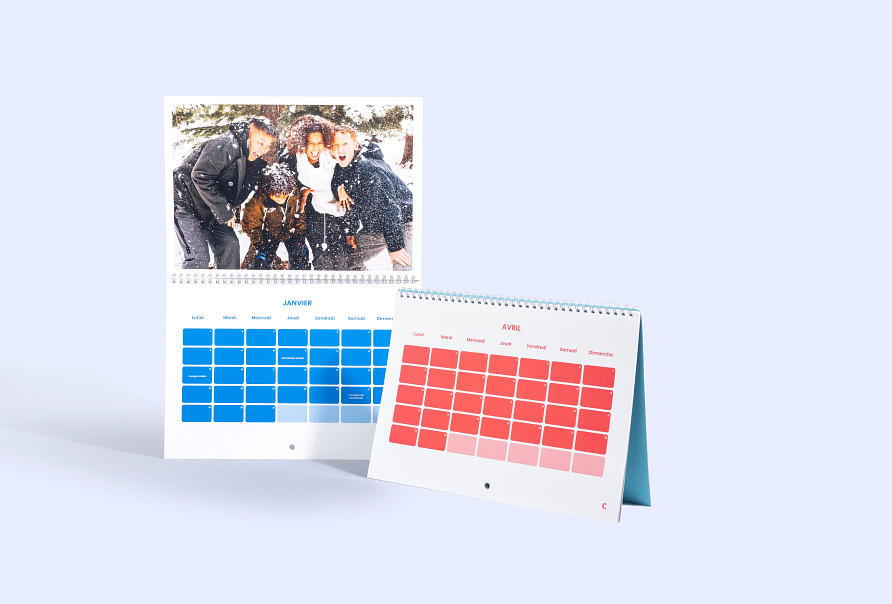 Calendrier A4 Double Page