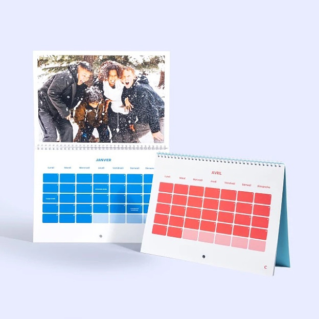 Calendario Fotografico A4 a Doppia Pagina